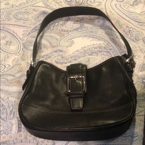 Coach Black Leather Shoulder Bag